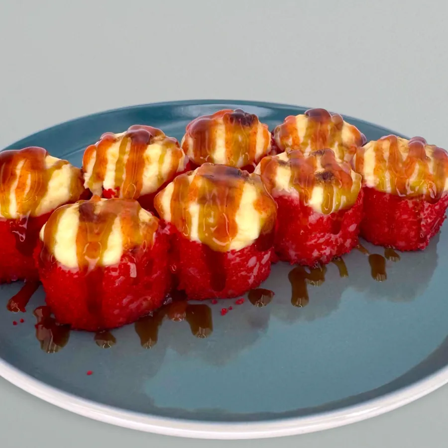 Запечённый с лососем