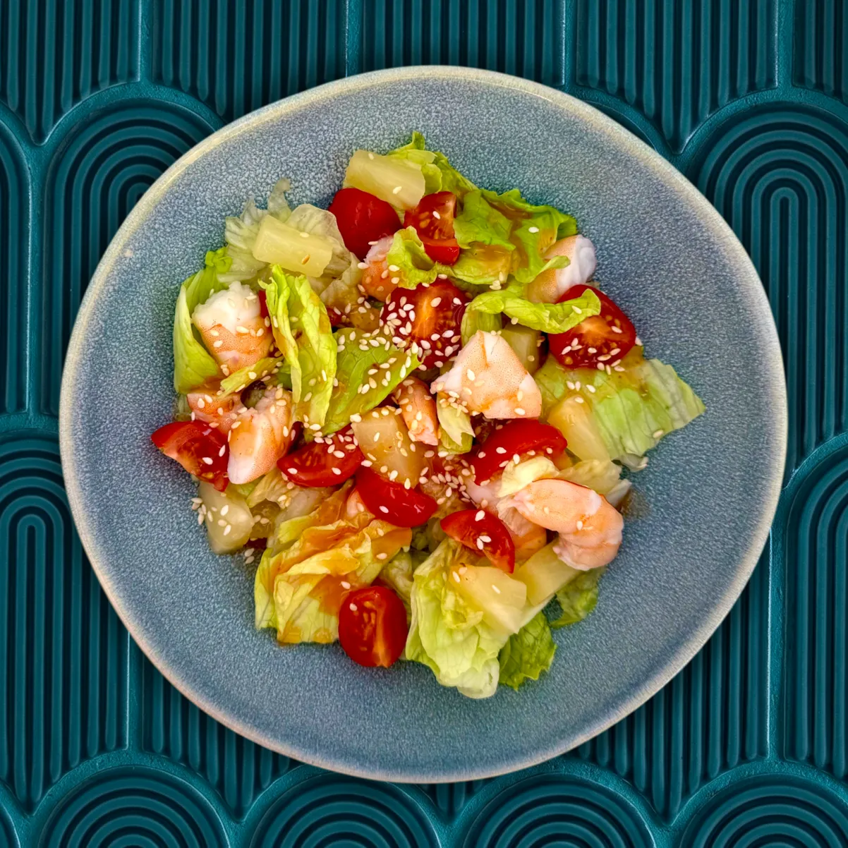 Салат с креветками